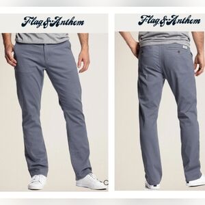 Flag & Anthem Men's Castleton Stretch Chino - Oakland Slim Grey 34/32